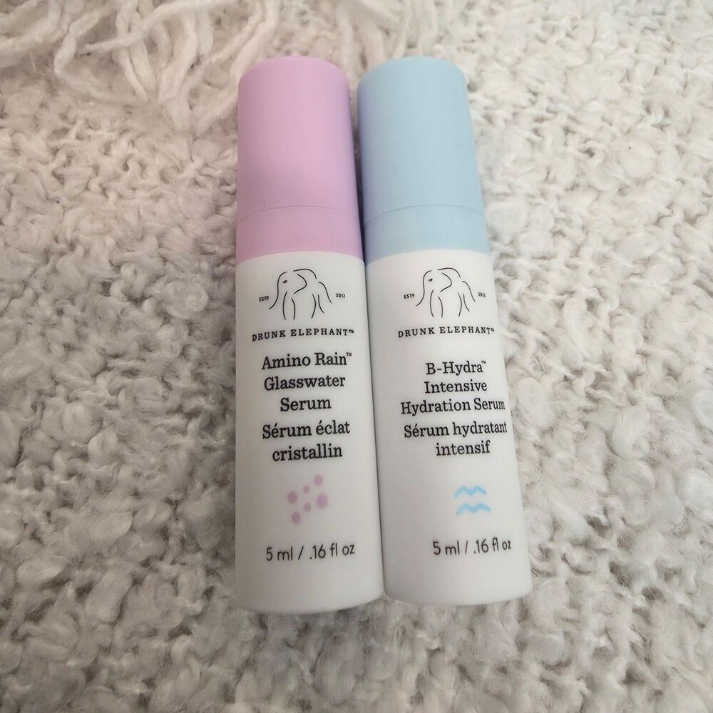 Drunk Elephant Amino Rain & B-Hydra Intensive Hydration Serums